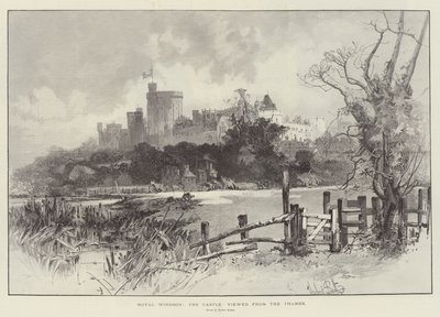 Royal Windsor, el Castillo visto desde el Támesis de Herbert Railton